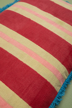 Scarlet & Beechnut Block Print Cotton Cushion Cover