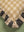 Cream Gingham Block Print Cotton Cushion Cover
