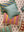 Blue & Olive Green Block Print Cotton Cushion Cover