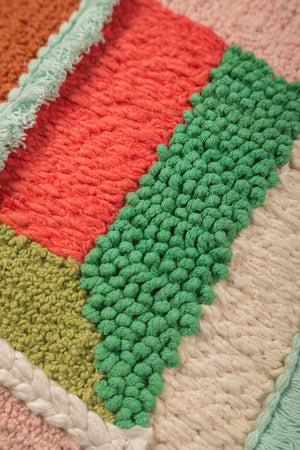 Abstract Texture Embroidered Cushion Cover