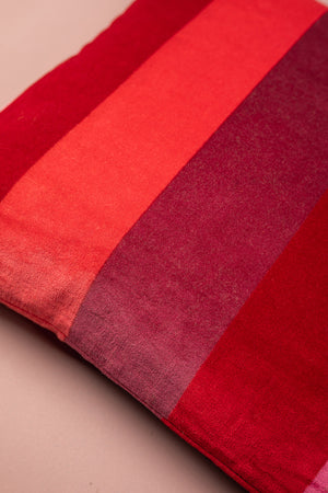 Petal Striped Velvet Cushion Cover