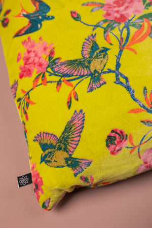 Verdant Green Velvet Cushion Cover