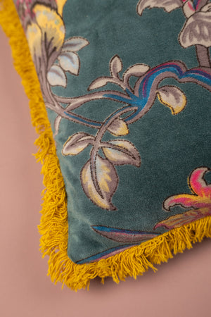 Bloom Floral Velvet Cushion Cover