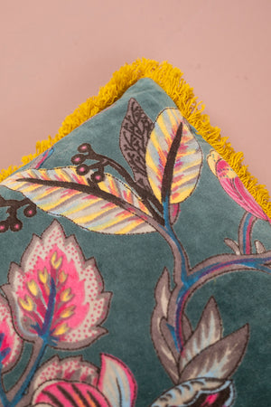 Bloom Floral Velvet Cushion Cover