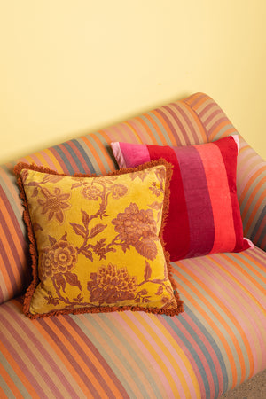 Sylvan Floral Velvet Cushion Cover