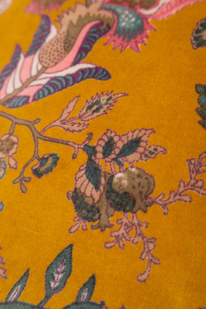 Lichen Floral Velvet Cushion Cover