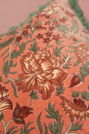 Dapple Foliage Velvet Cushion Cover