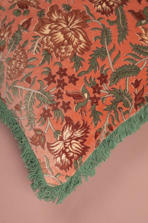 Dapple Foliage Velvet Cushion Cover