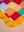 Block Colour Patchwork Cotton Cushion Cover with Frill Edge