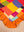 Block Colour Patchwork Cotton Cushion Cover with Frill Edge