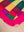 Block Colour Patchwork Cotton Cushion Cover with Frill Edge