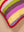 Bright Striped Patchwork Cotton Cushion Cover with Piped Edge