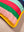 Bright Striped Patchwork Cotton Cushion Cover with Piped Edge