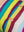 Bright Striped Patchwork Cotton Cushion Cover with Piped Edge