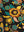 Flower Power Velvet Embroidered Cushion Cover