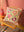 Pink on Buttermilk Floral Velvet Embroidered Cushion Cover