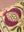 Pink on Buttermilk Floral Velvet Embroidered Cushion Cover