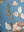 Sky Blue & Pink Hedgerow Embroidered Cushion Cover