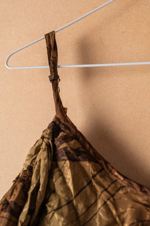 Recycled Silk Short Sleeveless Dress - Large - 06