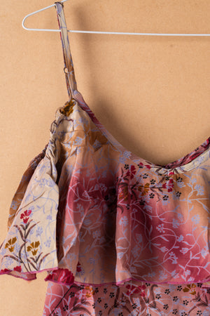 Recycled Silk Short Sleeveless Dress - Large - 08