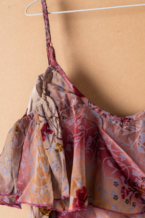 Recycled Silk Short Sleeveless Dress - Large - 08