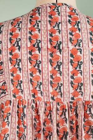 Elizabeth Pink Hand Block Printed Cotton Tunic