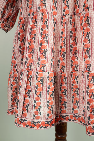 Elizabeth Pink Hand Block Printed Cotton Tunic