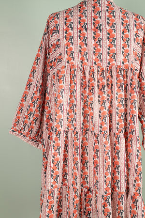Elizabeth Pink Hand Block Printed Cotton Tunic