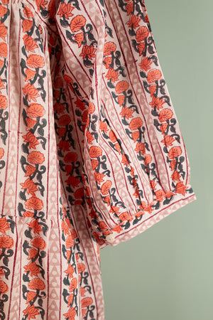 Elizabeth Pink Hand Block Printed Cotton Tunic