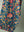 Henrietta Teal Hand Block Printed Cotton Tukdi Dress