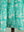 Catherine Turquoise Hand Block Printed Cotton Shirt Dress