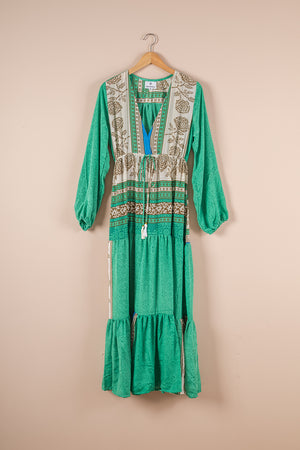 Recycled Silk Long Dress - Medium - 01