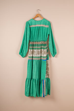 Recycled Silk Long Dress - Medium - 01