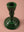 Racing Green Moulded Metal Ceramic Candle Holders