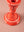 Coral Moulded Metal Ceramic Candle Holders
