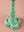 Azure Moulded Metal Ceramic Candle Holders