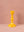 Yellow Moulded Metal Ceramic Candle Holders