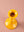 Yellow Moulded Metal Ceramic Candle Holders