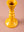 Yellow Moulded Metal Ceramic Candle Holders
