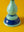 Blue & Green Hand Painted Wooden Candle Holder