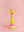 Pink & Green Hand Painted Wooden Candle Holder