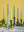 'Coast' Set of Six Twisted Dinner Candles