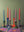 'Twilight' Set of Six Twisted Dinner Candles