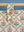 Taffy Pink Florals on White Block Print Curtain