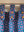 Cornflower & Lilac Geometric Block Print Single Curtain