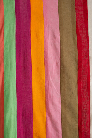 Bright Tones Patchwork Stripe Single Curtain