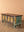 Blue Reclaimed Wooden Chest with Brass Trim