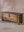 Cream Reclaimed Wooden Chest with Brass Trim