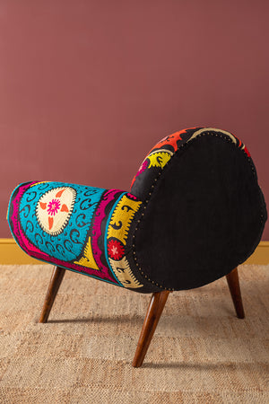 Neon Embroidered Nest Chair