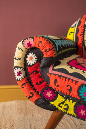 Neon Embroidered Nest Chair